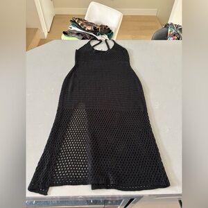 Lulu's Black Knit coverup dress